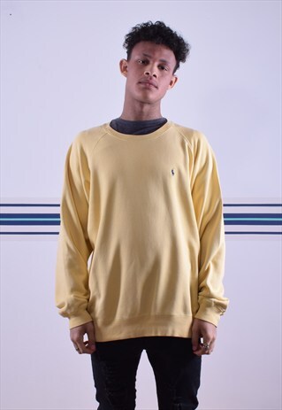 YELLOW RALPH LAUREN EMBROIDERED SWEATSHIRT