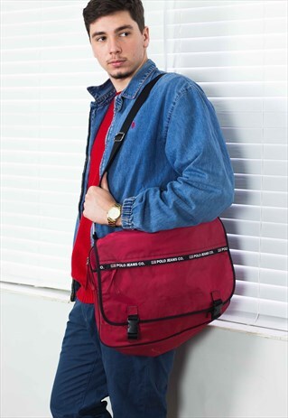 VINTAGE POLO RALPH LAUREN BAG LOGO 90S X 26.6