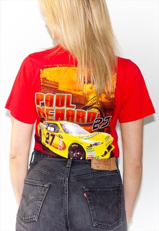 RETRO NASCAR MOTO T-SHIRT