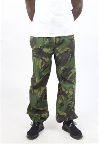 VINTAGE CAMO LIGHT ARMY 90'S TROUSERS