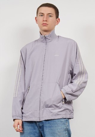 VINTAGE 90'S ADIDAS LILAC SPORTS JACKET