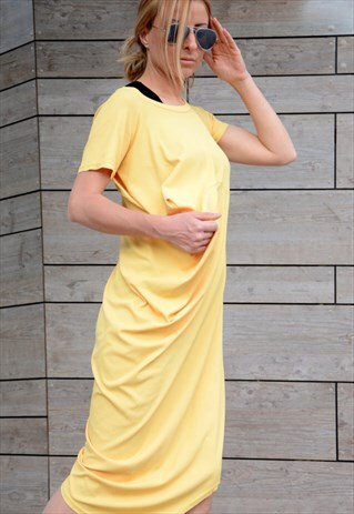 JASMINE YELLOW FLORAL MAXI DRESS