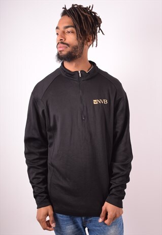 NIKE MENS VINTAGE SWEATSHIRT JUMPER XL BLACK 90S