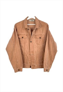 Vintage Lookids Denim Jacket in Brown M