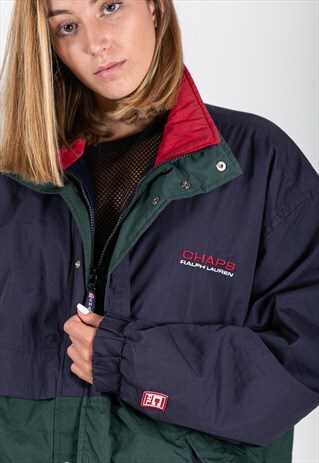 VINTAGE 80S WINTER PUFFER CHAPS SPORT JACKET / S9097