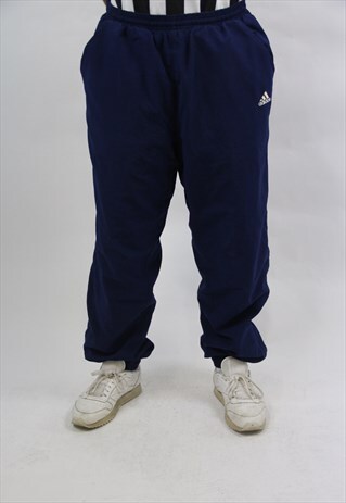 VINTAGE ADIDAS NAVY TRACKSUIT BOTTOMS
