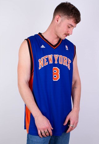 VINTAGE ADIDAS NEW YORK KNICKS BASKETBALL JERSEY