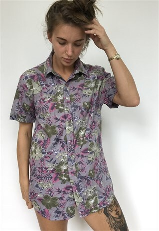 PATTERNED OVERSIZED RETRO VINTAGE UNISEX FESTIVAL SHIRT