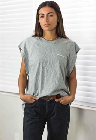 VINTAGE CHAMPION T-SHIRT LOGO 90S L 6.3