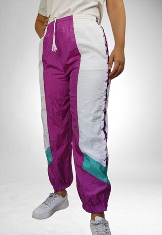VINTAGE KAPPA TRACKSUIT TROUSERS IN PINK M