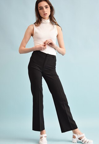 90'S RETRO REGULAR WAIST CLASSIC CUT TROUSERS