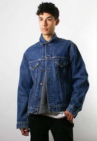 LEVI'S VINTAGE DENIM JACKET, DARK DENIM, M