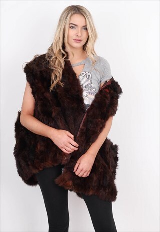 VINTAGE FAUX FUR JACKET /CVFC03