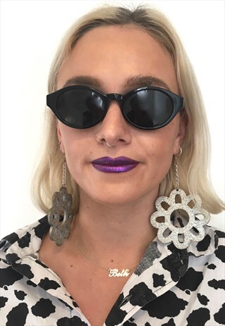 VINTAGE BLACK 90S CLASSIC 50S STYLE CAT EYE SUNGLASSES