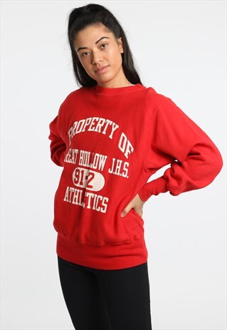 90S CHAMPION PRINT REVERSE WEAVE SWEATSHIRT