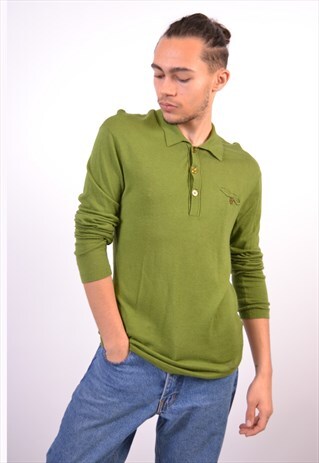 VINTAGE ARMANI TOP LONG SLEEVE GREEN