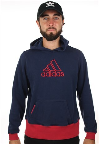 VINTAGE ADIDAS BIG LOGO HOODIE SWEATSHIRT
