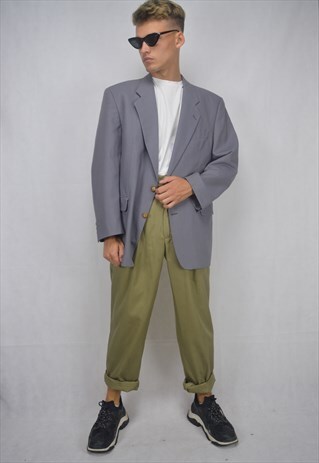 VINTAGE PURPLE RAVE OVERSIZE BLAZER
