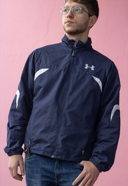 Vintage Under Armour Jacket in Blue S-M