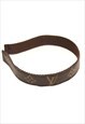 UP-CYCLED LOUIS VUITTON BROWN HEADBAND