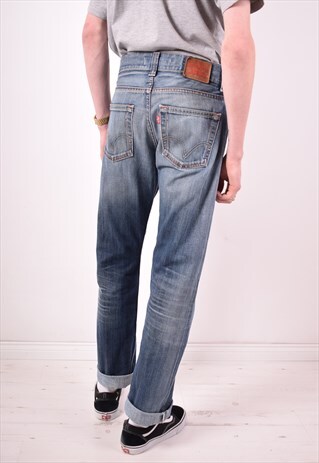 LEVI'S 506 MENS VINTAGE JEANS W31 L34 BLUE 90S