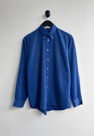 Vintage Yves Saint Laurent YSL Blue Shirt