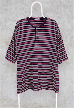 Vintage St Michael Striped T Shirt XL