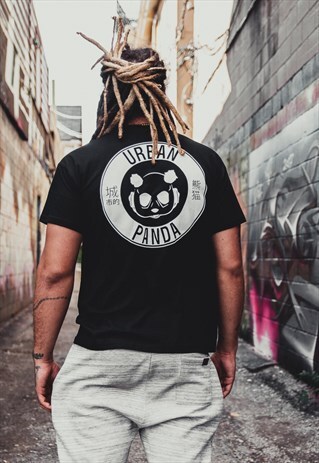 URBAN PANDA T SHIRT - BLACK & WHITE