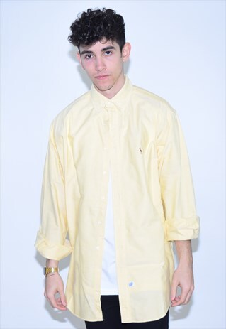 VINTAGE 90S YELLOW RALPH LAUREN SHIRT