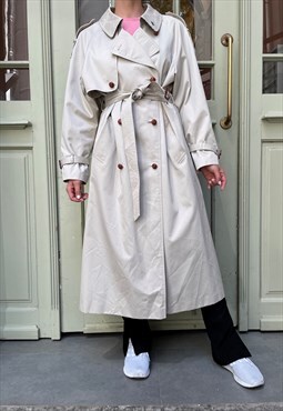 Vintage 80s Cream double-breasted trench coat from CANDA