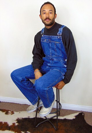 CK JEANS 90S CLASSIC CARPENTER DENIM OVERALL DUNGAREES 34