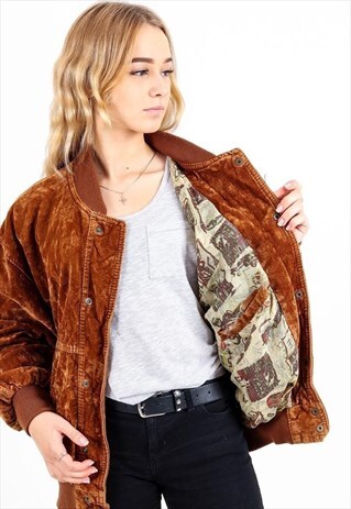 VINTAGE PATTERNED VELOUR JACKET J965