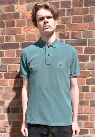 VINTAGE 90S STONE ISLAND POLO TOP