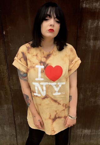ACID WASH 90'S I HEART NY T-SHIRT