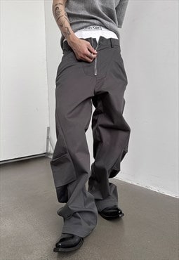Men's designer wide-leg trousers S VOL.2