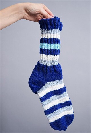 70'S STYLE HANDMADE COZY WARM WINTER SOCKS