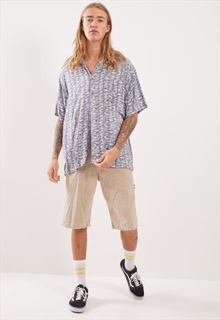 VINTAGE PATTERNED FESTIVAL SHORT SLEEVE SHIRT