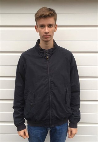 MENS DARK BLUE NAVY RALPH LAUREN HARRINGTON JACKET COAT