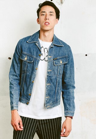 VINTAGE 70S WORN IN DENIM TRUCKER JACKET