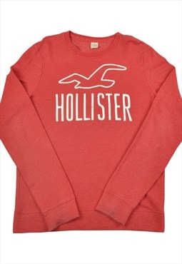 Vintage Hollister Crewneck Sweatshirt Red Medium