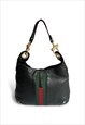 VINTAGE GUCCI HANDBAG JACKIE BAG BLACK LEATHER 