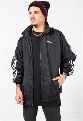 VINTAGE 80S ADIDAS RAINCOAT JACKET / S1496