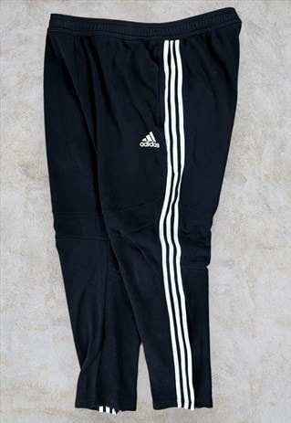 Adidas Black Joggers Sweatpants Striped Men's XL