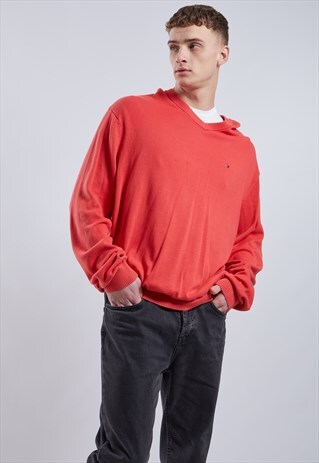 VINTAGE TOMMY HILFIGER V-NECK JUMPER