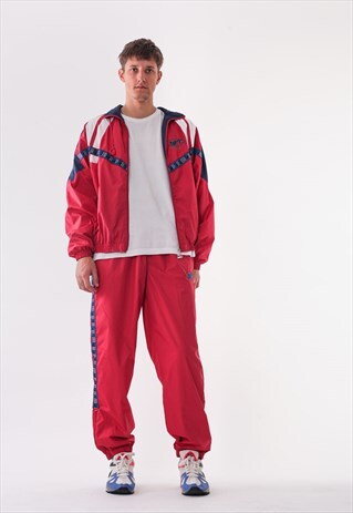 VINTAGE PUMA JACKET AND PANTS 90S RED BLUE