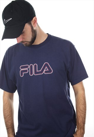 VINTAGE FILA BIG LOGO T SHIRT TEE
