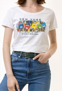 Woman Rainbow Graphic Print T Shirt  Women's M 5652