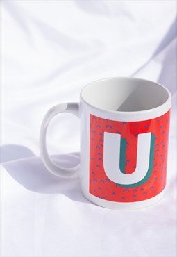 Colourful Alphabet Letter U Mug 