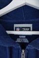 VINTAGE NFL SWEATSHIRT HOODIE SEATTLE IN BLUE XL