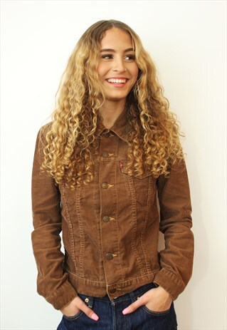 LEVI'S BROWN CHORD JACKET, SMALL